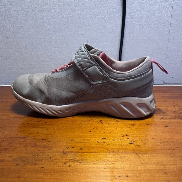Gray and Pink Slip On Sneakers - Picture 2 of 5
